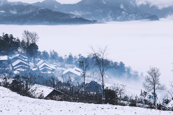 tuyết rơi ở sapa